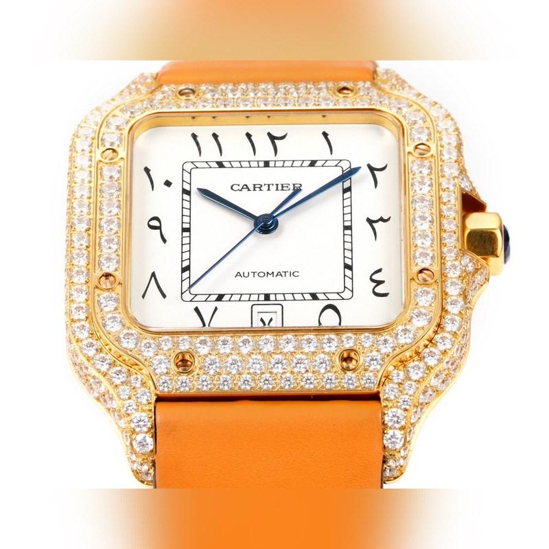 THB Cartier Santos Middle East Edition Full Diamond Belt 2025 Model-2