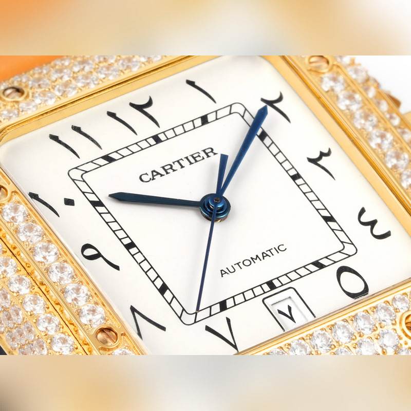 THB Cartier Santos Middle East Edition Full Diamond Belt 2025 Model-4