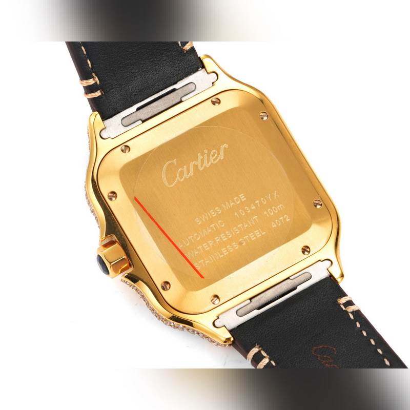 THB Cartier Santos Middle East Edition Full Diamond Belt 2025 Model-8