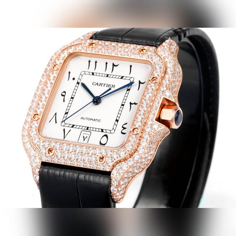 Cartier Santos 2025 New THB Edition Diamond Belt Version-4