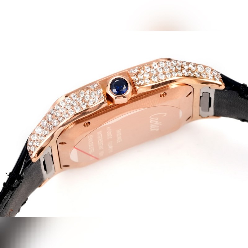 Cartier Santos de Cartier Middle East Edition Full Diamond Belt 2025 Latest Model-8