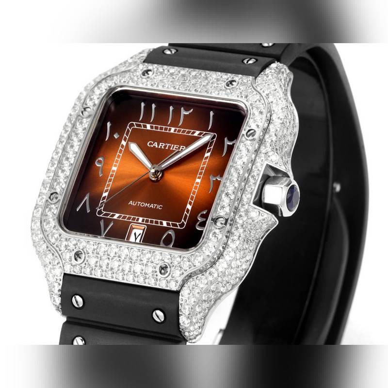 Cartier Santos De Cartier Middle East Edition Diamond Bezel 2025 Model-2