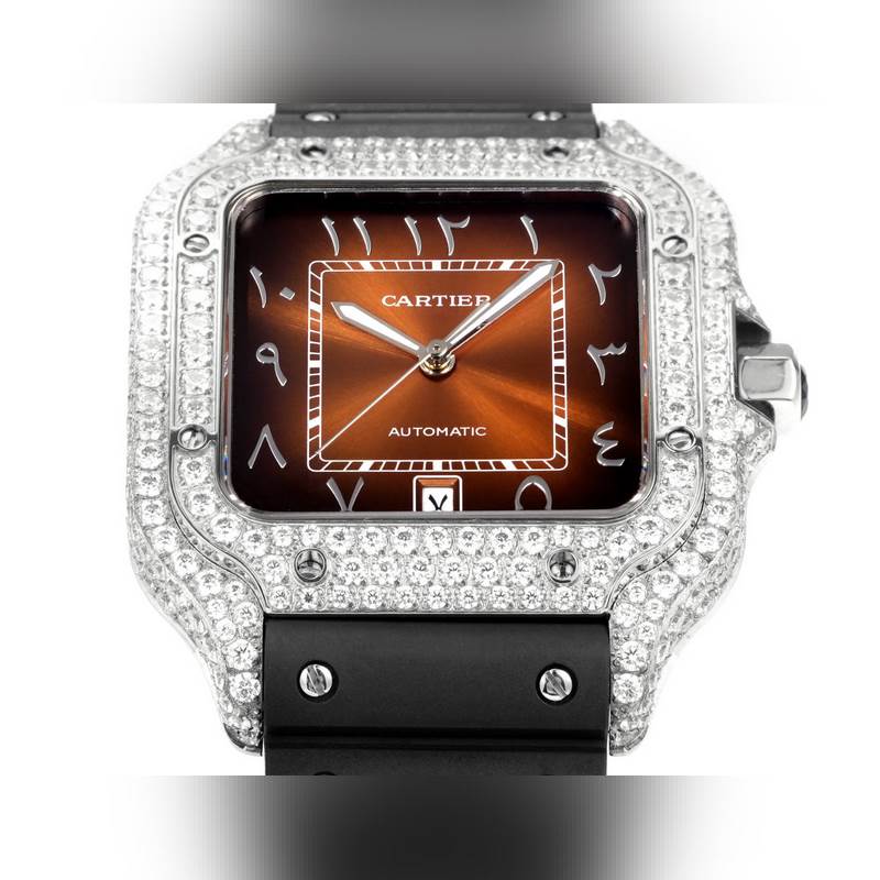 Cartier Santos De Cartier Middle East Edition Diamond Bezel 2025 Model-3
