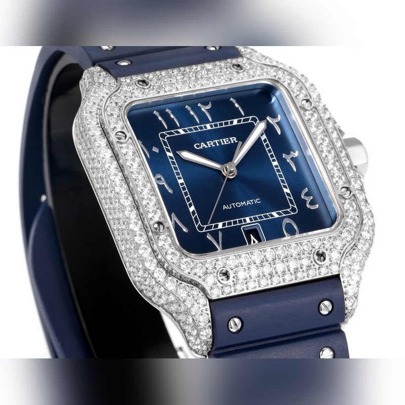 THB Cartier Santos Middle East Edition Diamond Dial 2025 Model-2