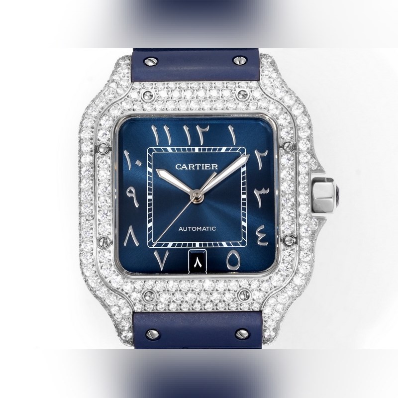 THB Cartier Santos Middle East Edition Diamond Dial 2025 Model-4