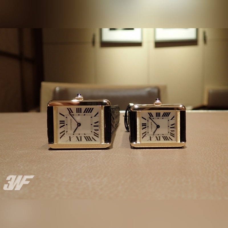 Cartier Tank W5200003&W5200005 Couple Replica Watch Large&Small Models-7