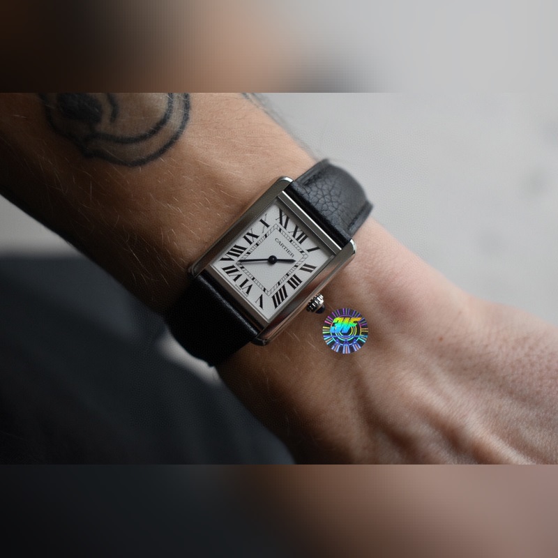 Cartier Tank W5200003&W5200005 Couple Replica Watch High Quality Size Variants-3