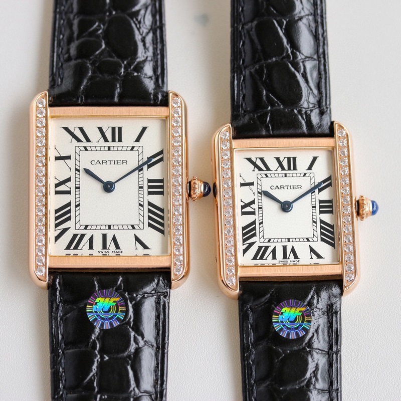 Cartier Tank W5200003&W5200005 Couple Replica Watch Large&Small Models-4