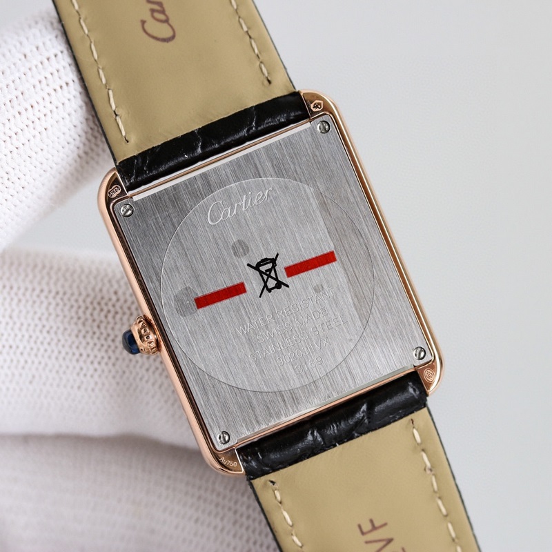 Cartier Tank W5200003&W5200005 Couple Replica Watch Large&Small Models-7