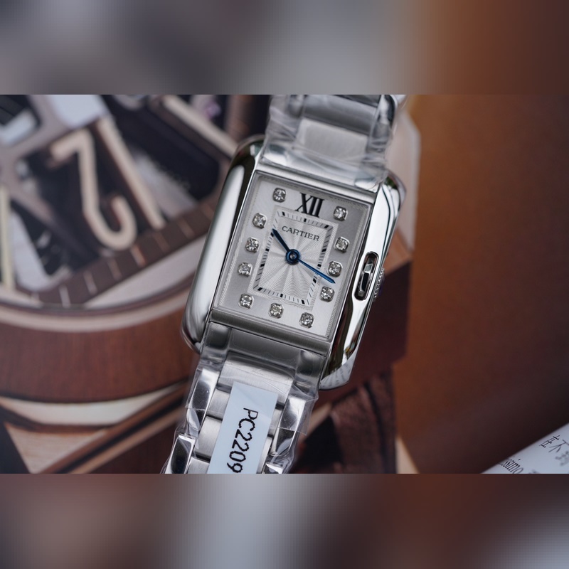 Cartier Tank Anglaise 11 VVS Diamonds Official Certificate-2