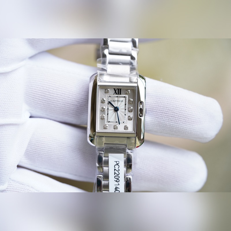 Cartier Tank Anglaise Classic 11 VVS Diamonds Certificate-2