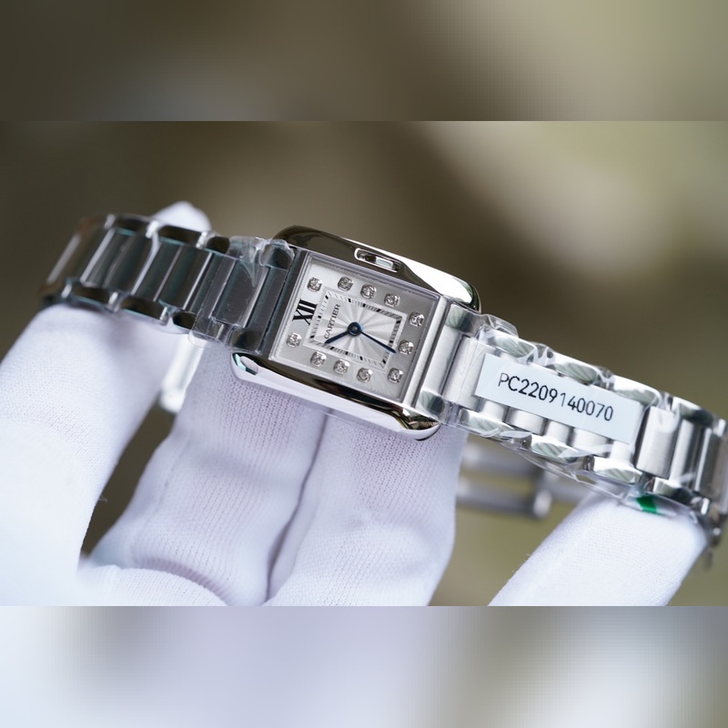 Cartier Tank Anglaise Classic 11 VVS Diamonds Certificate-4