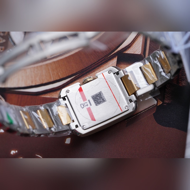 Cartier Tank Anglaise 18K Gold Classic Replica Watch 5 Year Warranty-7