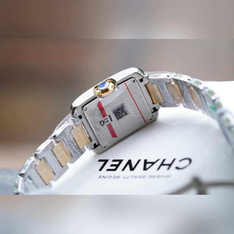 Cartier Tank Anglaise 18K Gold Classic Replica Watch 5-Year Warranty-6