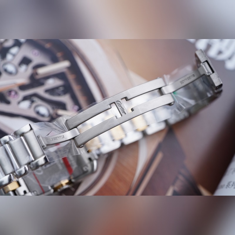 Cartier Tank Anglaise 18K Gold Classic Replica Watch 5-Year Warranty-7