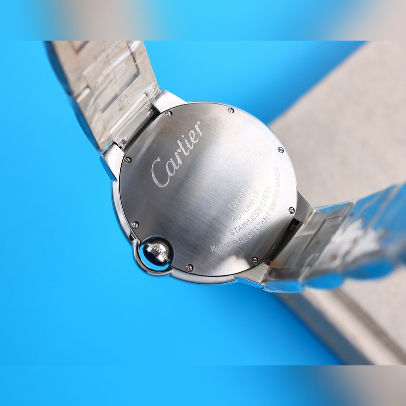 Cartier Ballon Bleu Series Couple Replica Watch with Diamond Design Original Parts-8