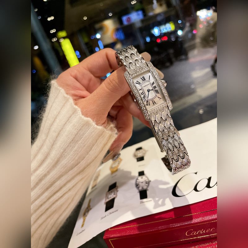 Cartier Tank AmEricaine Mini Diamond Luxury Replica Watch-2