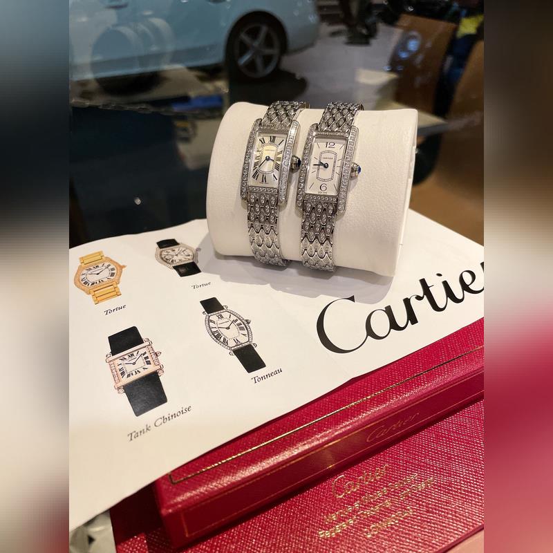 Cartier Tank AmEricaine Mini Diamond Luxury Replica Watch-8