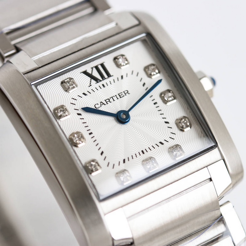 Cartier Tank WSTA Series Women's Replica Watch Sapphire Crystal High-Quality Design-4