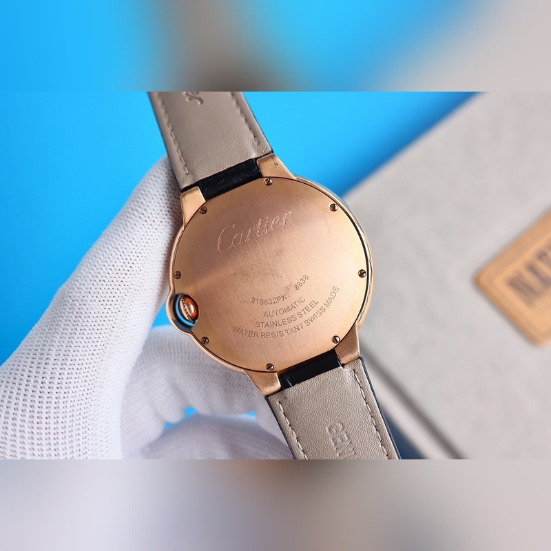Cartier Ballon Bleu Classic Couple Replica Watch with Steel and Leather Options-7
