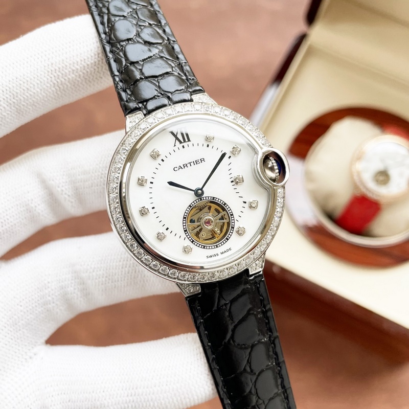 Cartier Ballon Bleu Tourbillon Women's Mechanical Replica Watch-2
