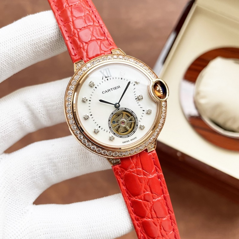 Cartier Ballon Bleu Tourbillon Women's Mechanical Replica Watch-3