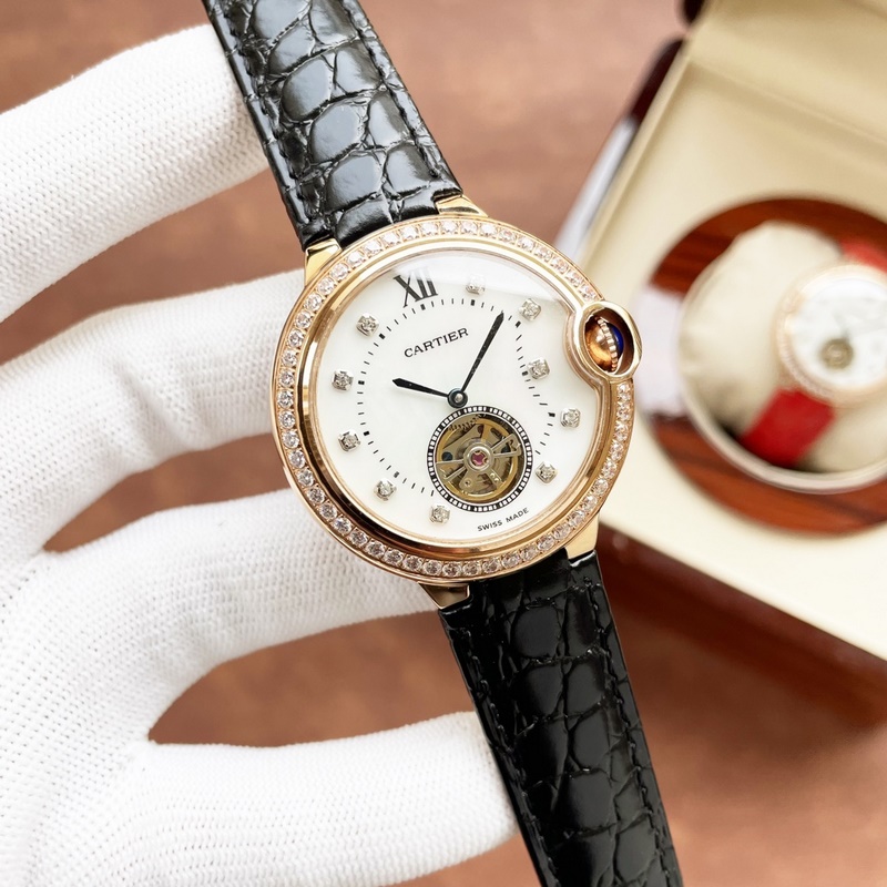 Cartier Ballon Bleu Tourbillon Women's Mechanical Replica Watch-7