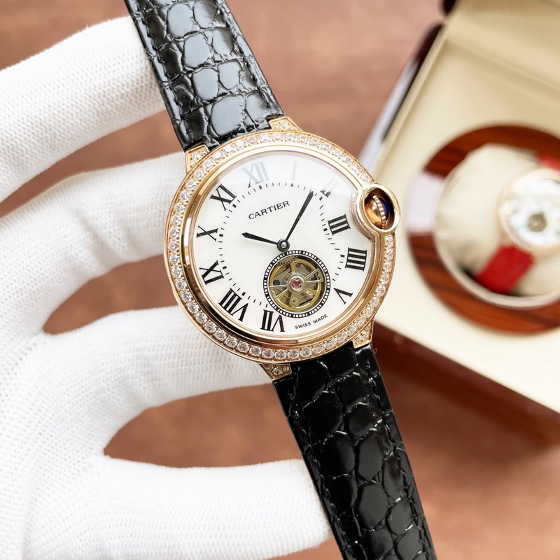 Cartier Ballon Bleu Tourbillon Women's Replica Watch Luxurious Automatic Timepiece-3