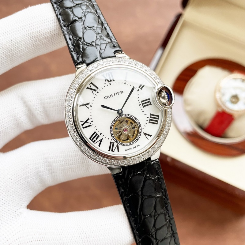 Cartier Ballon Bleu Tourbillon Women's Replica Watch Luxurious Automatic Timepiece-8