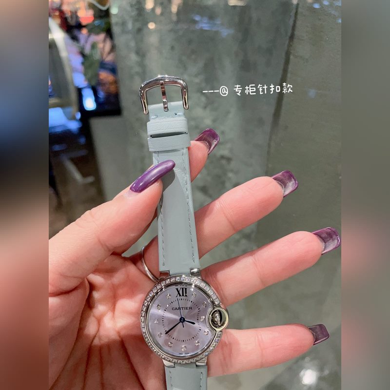 Cartier Ballon Bleu 33mm Quartz Replica Watch Exquisite Design-3