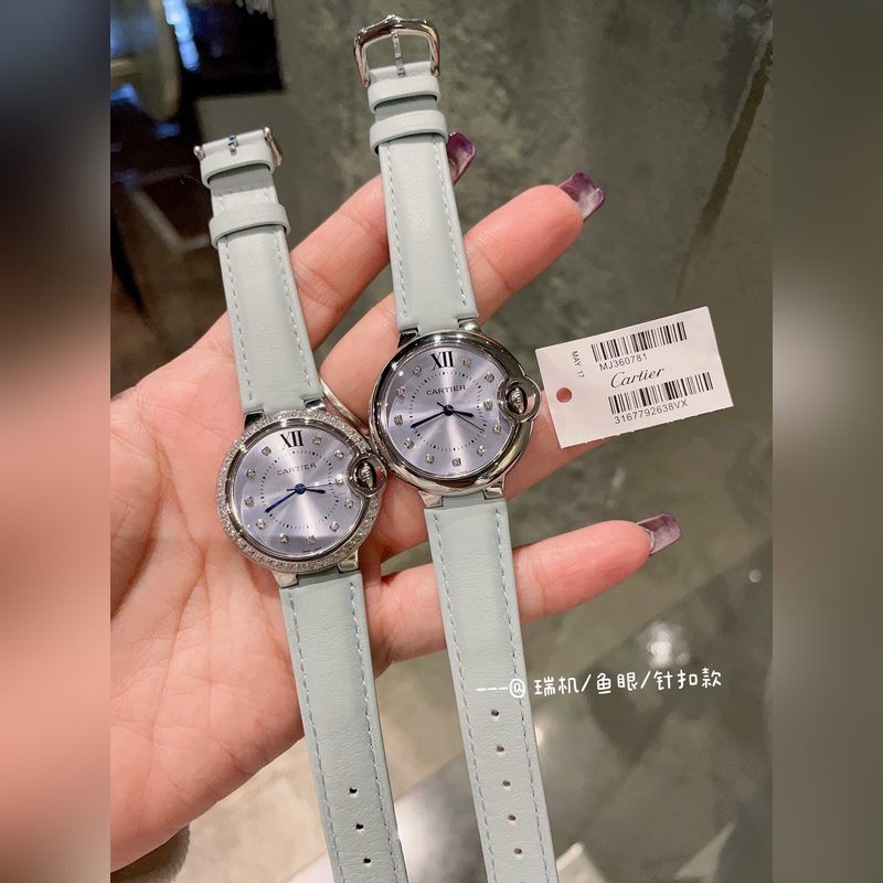 Cartier Ballon Bleu 33mm Quartz Replica Watch Exquisite Design-8