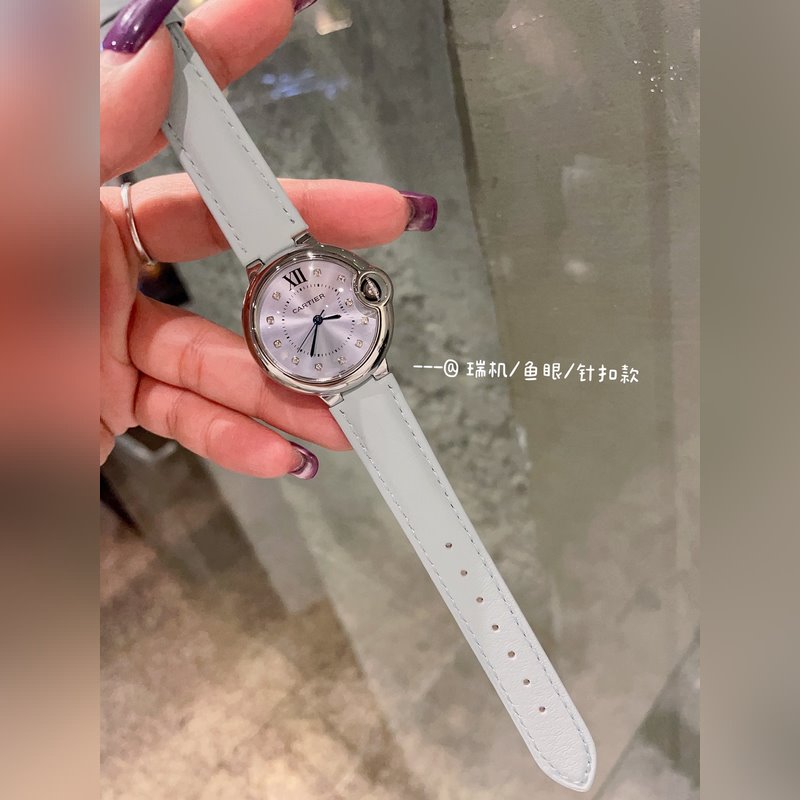 Cartier Ballon Bleu 33mm Quartz Replica Watch Exquisite Timepiece with Classic Design-3