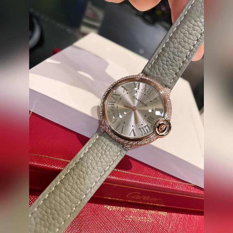 Upgraded Ballon Bleu de Cartier Fisheye Glass Matte Original Buckle-2