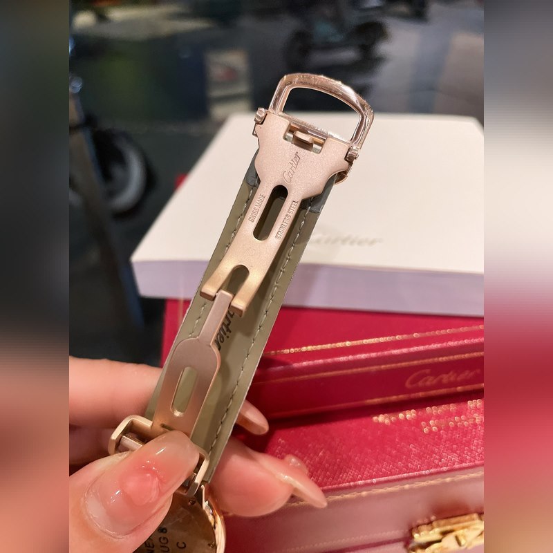 Upgraded Ballon Bleu de Cartier Fisheye Glass Matte Original Buckle-4