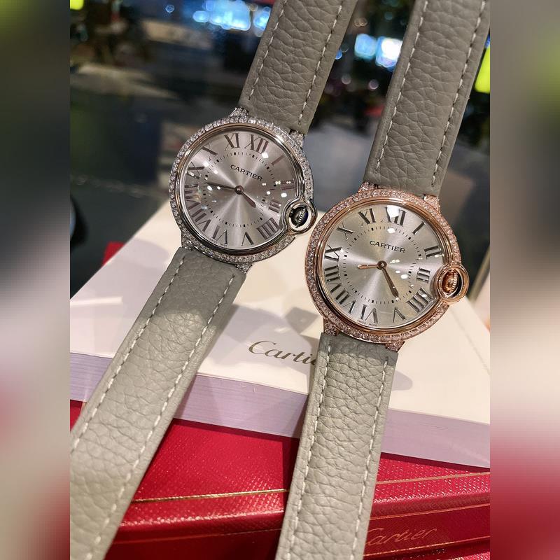 Upgraded Ballon Bleu de Cartier Fisheye Glass Matte Original Buckle-6