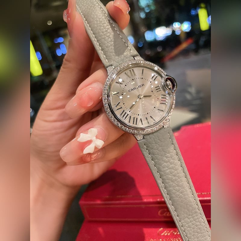 Ballon Bleu de Cartier Upgrade Fisheye Glass Frosted Original Buckle-6