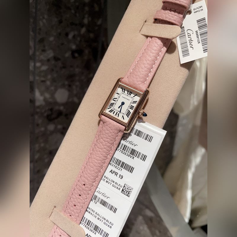 Cartier Tank Series Ta with Velvet Bag Quality Craftsmanship-1