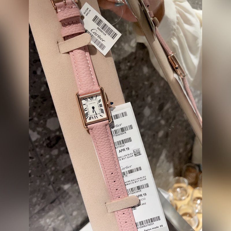 Cartier Tank Series Ta with Velvet Bag Quality Craftsmanship-5