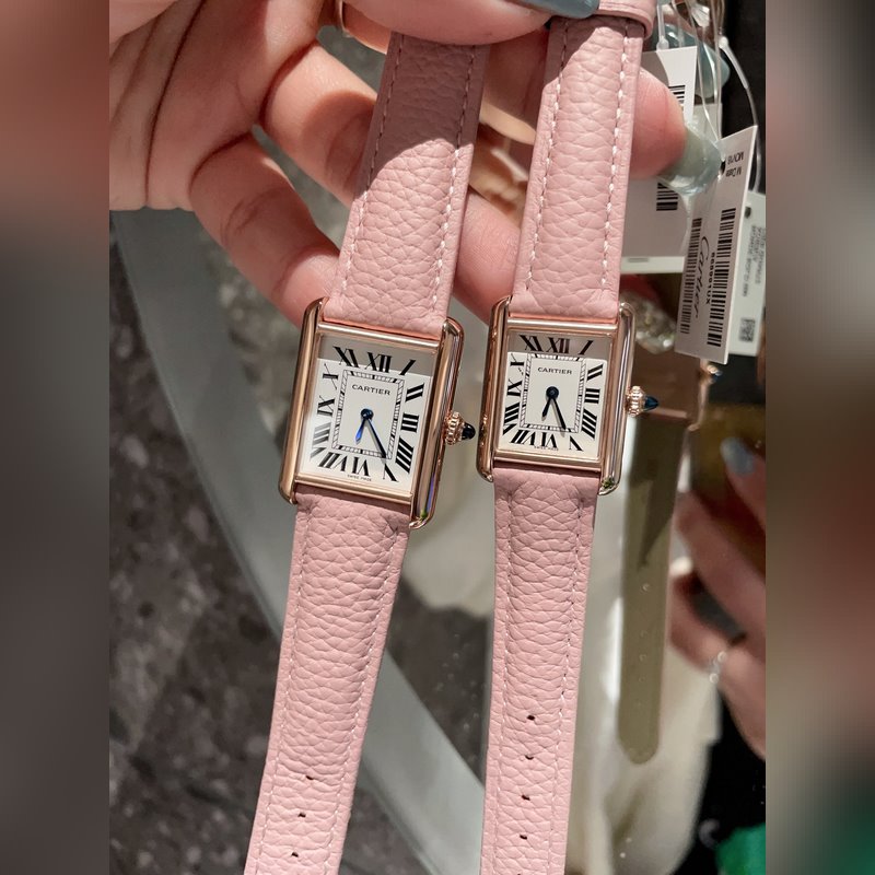 Cartier Tank Series Ta with Velvet Bag Quality Craftsmanship-8