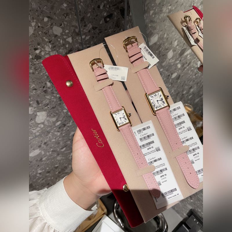 Cartier Tank Series Ta with Velvet Pouch Premium Quality-4