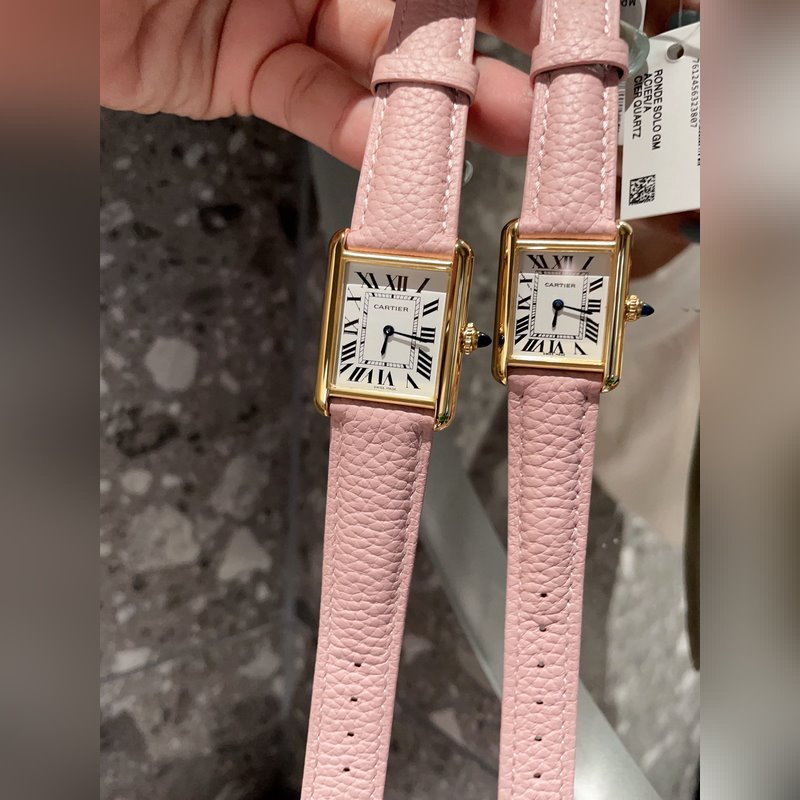 Cartier Tank Series Ta with Velvet Pouch Premium Quality-8