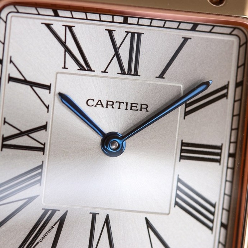 Cartier Santos-Dumont Lychee Skin Replica Watch Large Medium Small Sizes Available-5