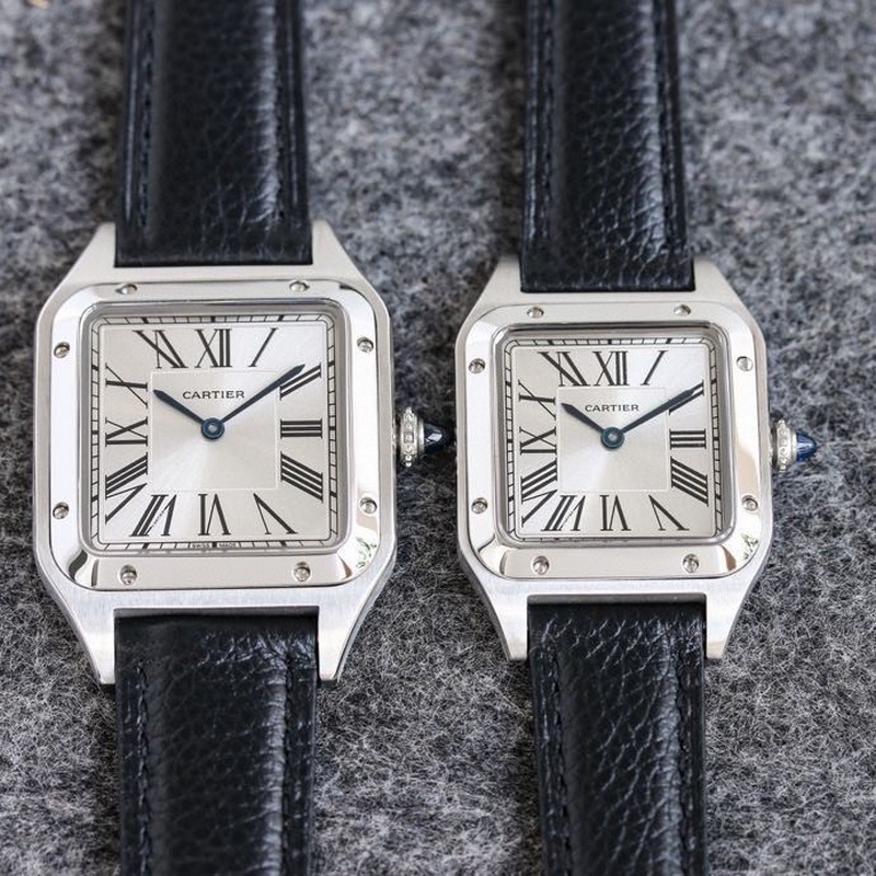 Cartier Santos-Dumont Lychee Leather Straps Three Sizes Available-3