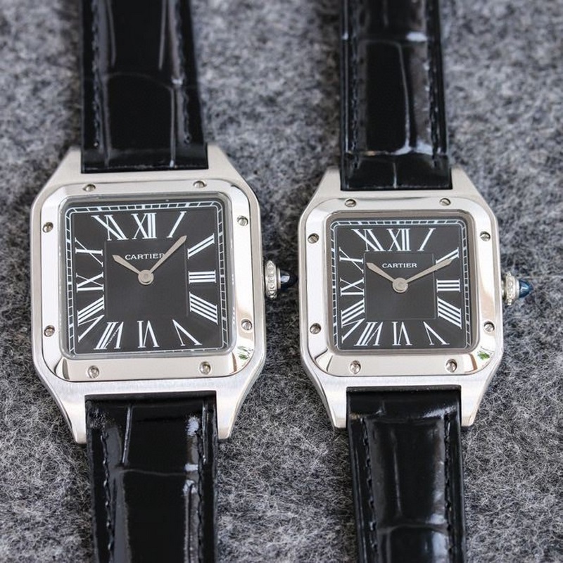 Cartier Santos-Dumont Lychee Leather Straps Three Sizes Available-4
