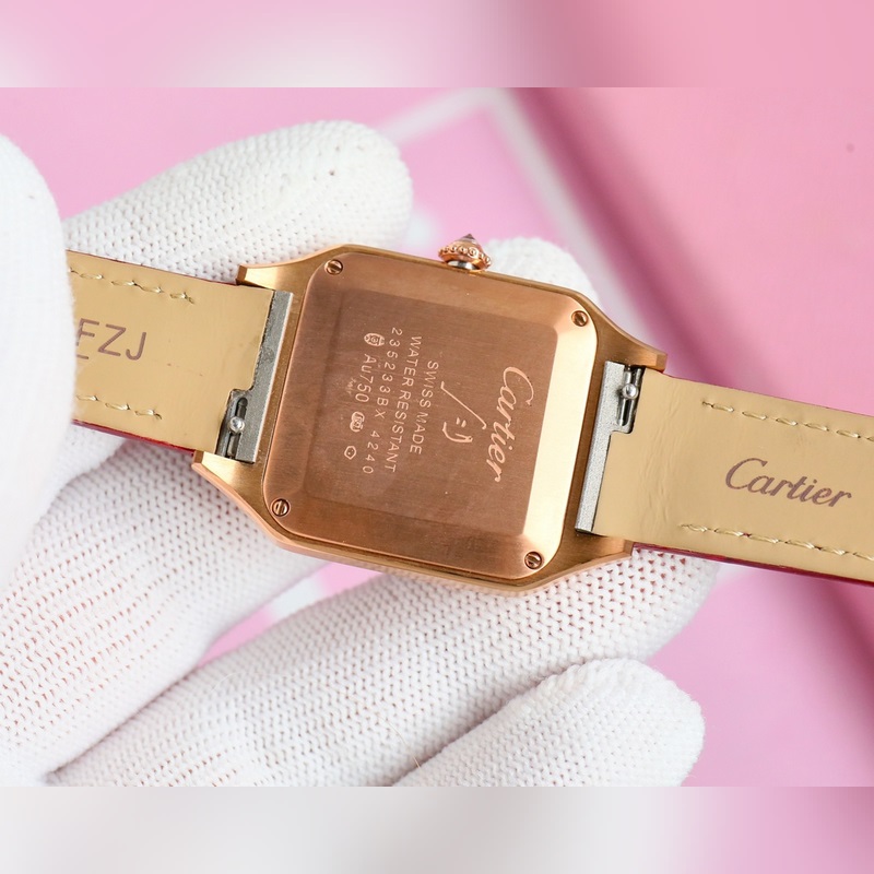Cartier Santos Series Premium Quality Authentic Specifications Designer Collaboration-8