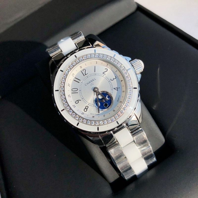 Chanel J12 Full Steel Ceramic Replica Watch Elegant Design-2