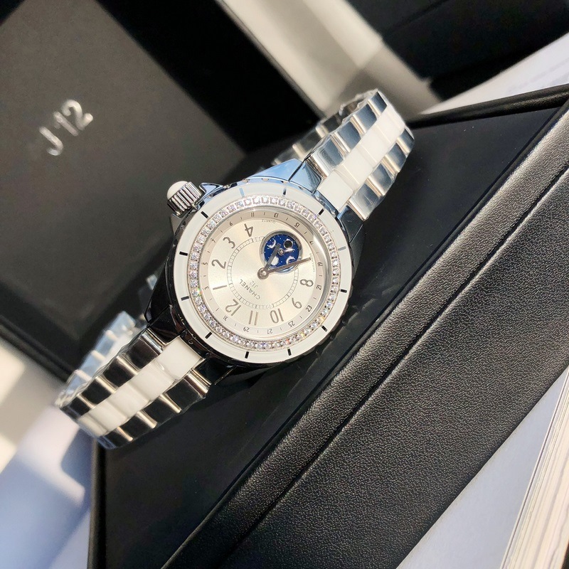 Chanel J12 Full Steel Ceramic Replica Watch Elegant Design-4