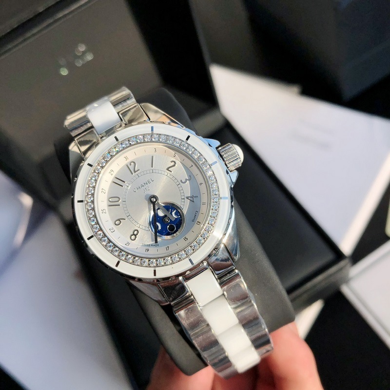 Chanel J12 Full Steel Ceramic Replica Watch Elegant Design-5