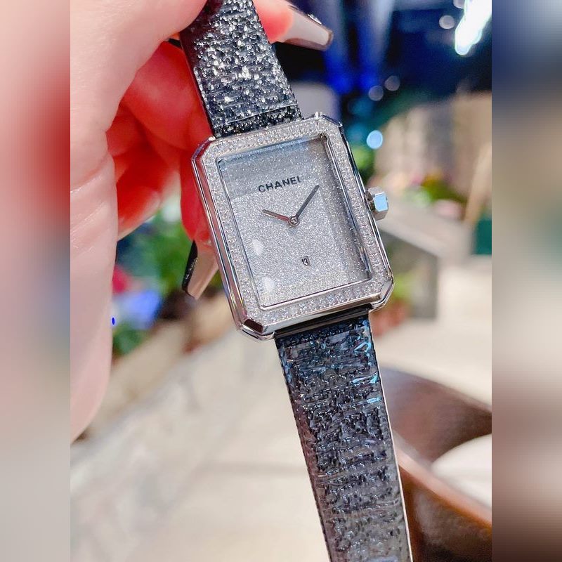 Chanel Boy Friend Moon and Star Diamonds Replica Watch-1