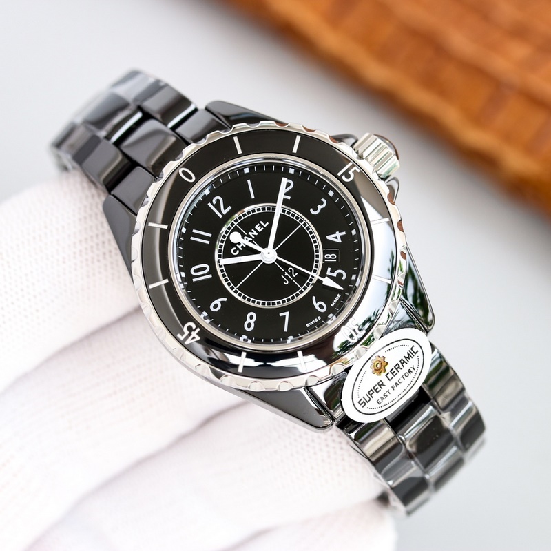 EAST Super Ceramic Chanel J12 33mm Replica Watch High Density Steel-5